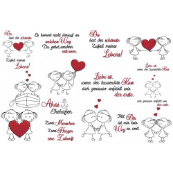 Stickserie - Stichfräulein LIEBE